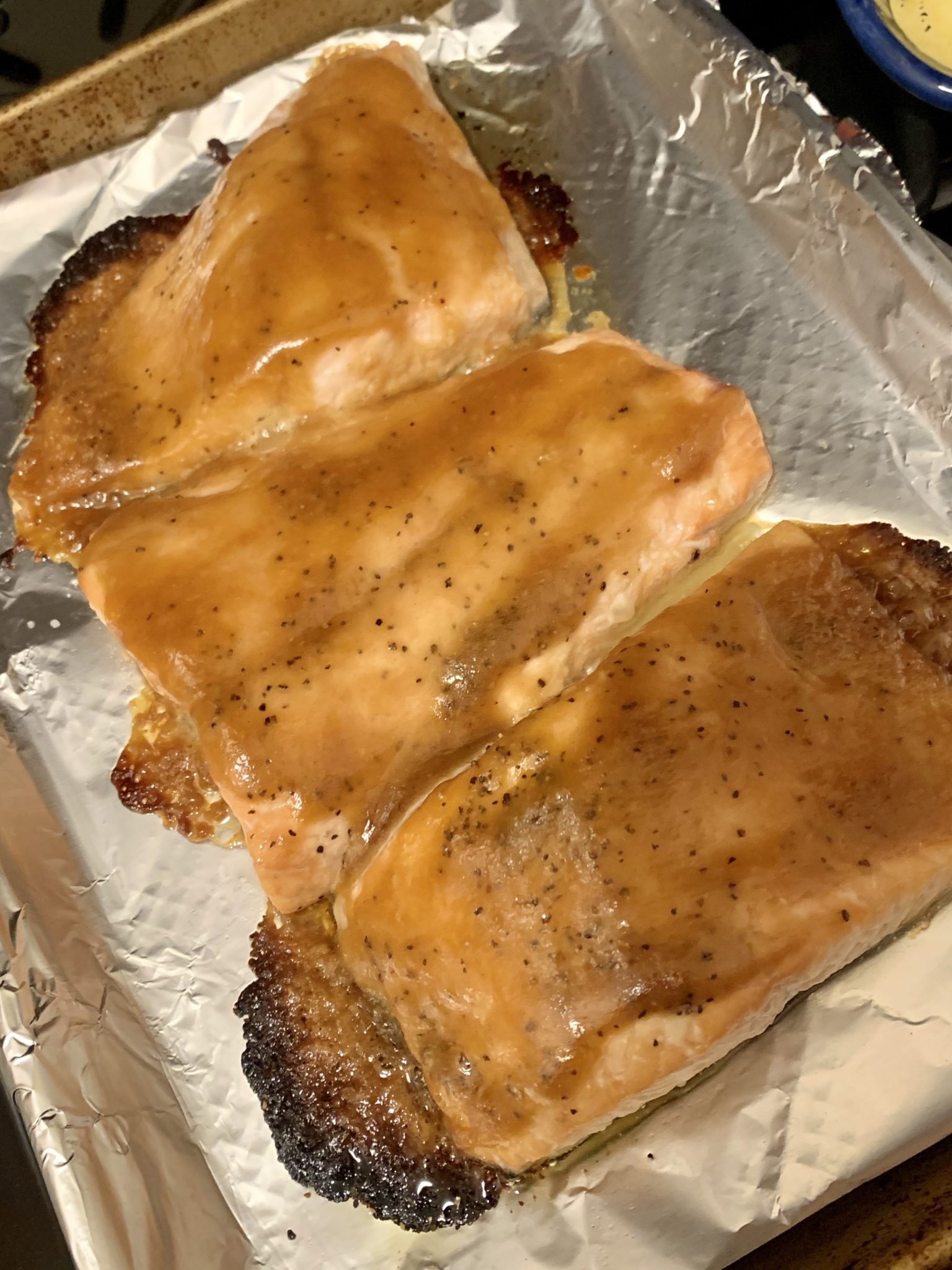 Roasted Salmon Glazed with Brown Sugar and Mustard – Weeknight Gourmet